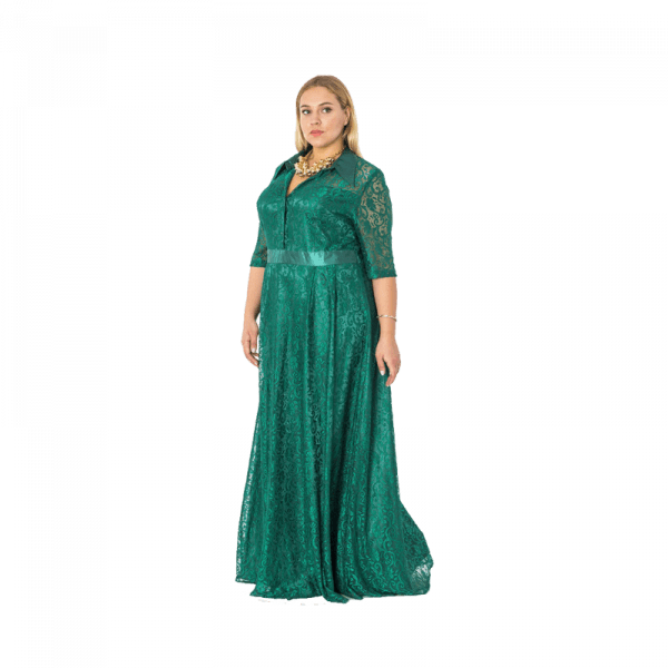 Green Long Women Dress