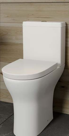 Comfort height Close couple rimless WC