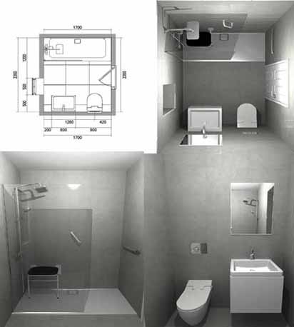 We provide 2D and 3D design for your new mobility shower enclosure