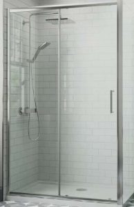Avon walk-in mobility shower with sliding door