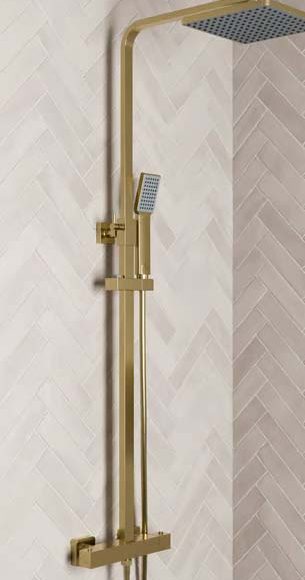 Charlton Brass shower Square head