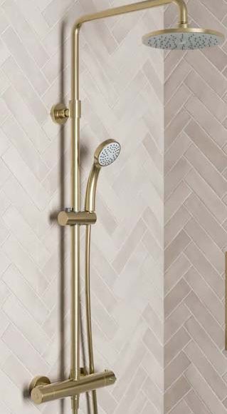 Charlton Brass Shower Round head