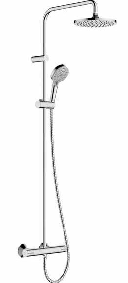 Charlton chrome round headed thermostatic shower