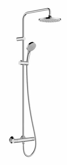 Charlton chrome round headed thermostatic shower