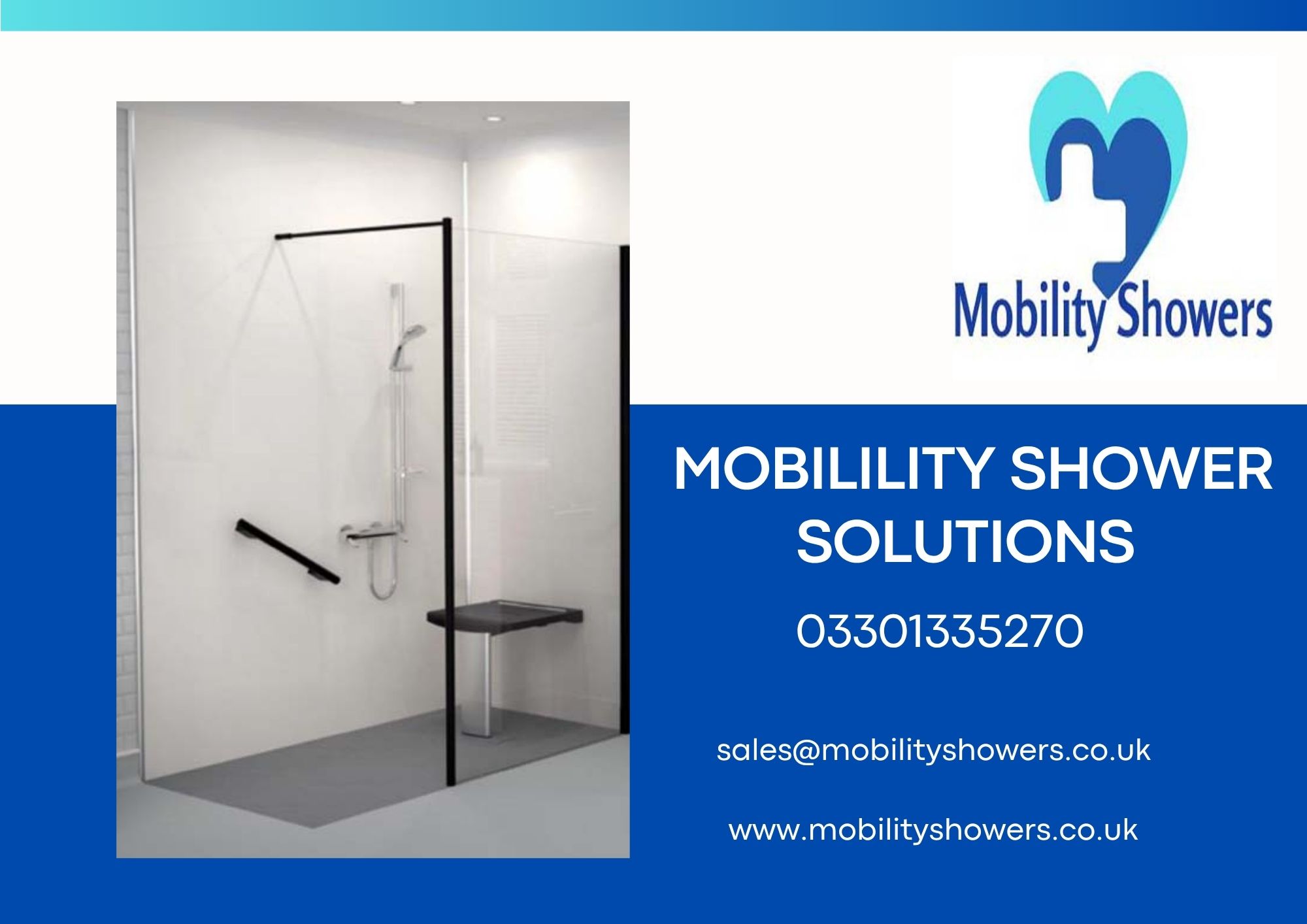 Mobility Showers Brochure front page