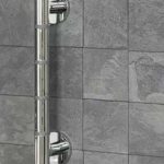 Mobility grap bar with soft ribbed grip