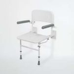 London Shower seat with back rest and arms