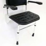 London Black Shower Seat - folding seat