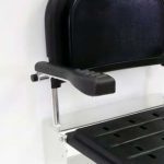 London Black Shower Seat with arm rests