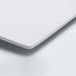 London slim white shower sest