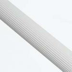 White plastic grap rail with fluted grip