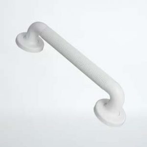 White Plastic Grab Rail durable plastic for mobility shower