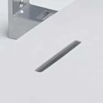 London slim shower seat has drainage