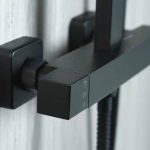 black square therostatic shower