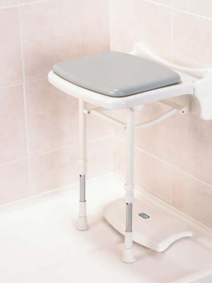 Buckingham Folding Shower Seat - White