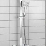 Charlton square head dual head thermostatic shower in chrome