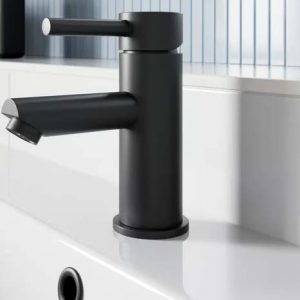 London basin mixer tap in black