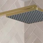 brass square head shower