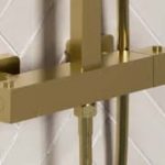 brass thermostatic dual head shower