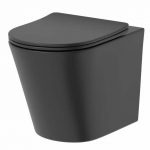modern back-to-wall wc min black matt