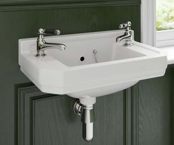 Regency traditional wall hung basin