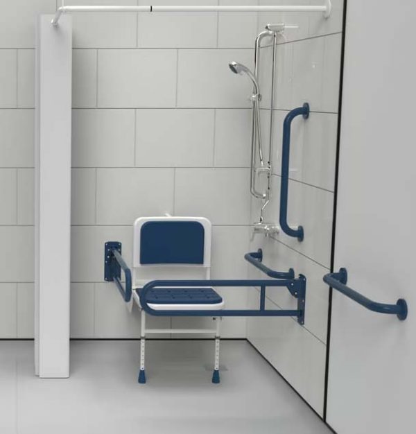 blue DOC-M shower pack