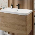Regis 800 wall hung wood vanity unit