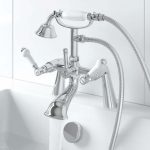 Traditional bath tap with lever handles