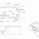 Engineering drawing of a rectangular bathtub with outer frame sized 1700x850x700 mm and inner tub layout.