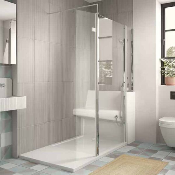 Troy walk-in in shower enclsoure with seat