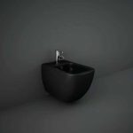 Black wall mounted bidet