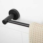 black towel rail close up