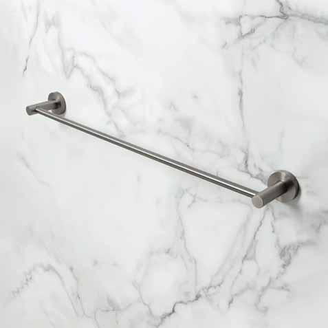grey round towel rail