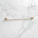 brass towel rail front view