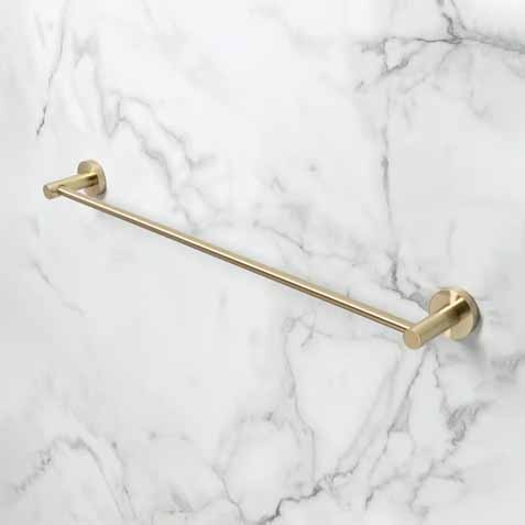 round brass towel rail